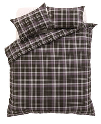 Check Luxurious Cotton-Rich Duvet Set with Pillowcases Soft Durable Bedding in All Sizes Stylish Bedroom Decor OEKO-TEX Certified by OLIVIA ROCCO Duvet Cover