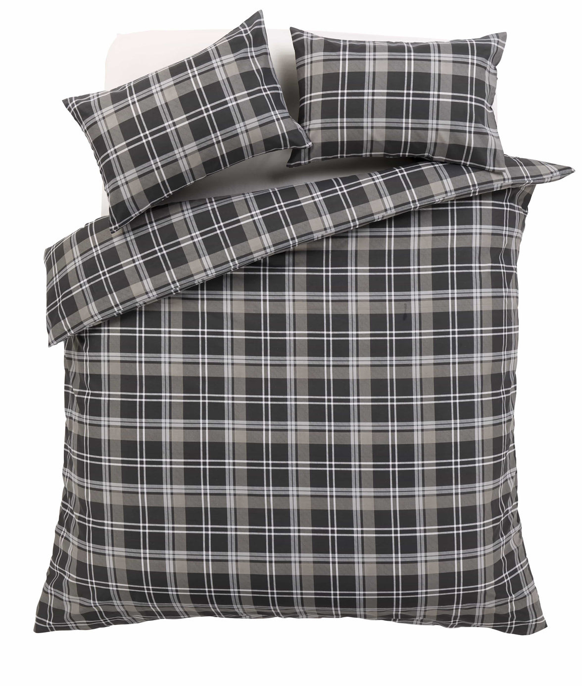 Check Luxurious Cotton-Rich Duvet Set with Pillowcases Soft Durable Bedding in All Sizes Stylish Bedroom Decor OEKO-TEX Certified by OLIVIA ROCCO Duvet Cover