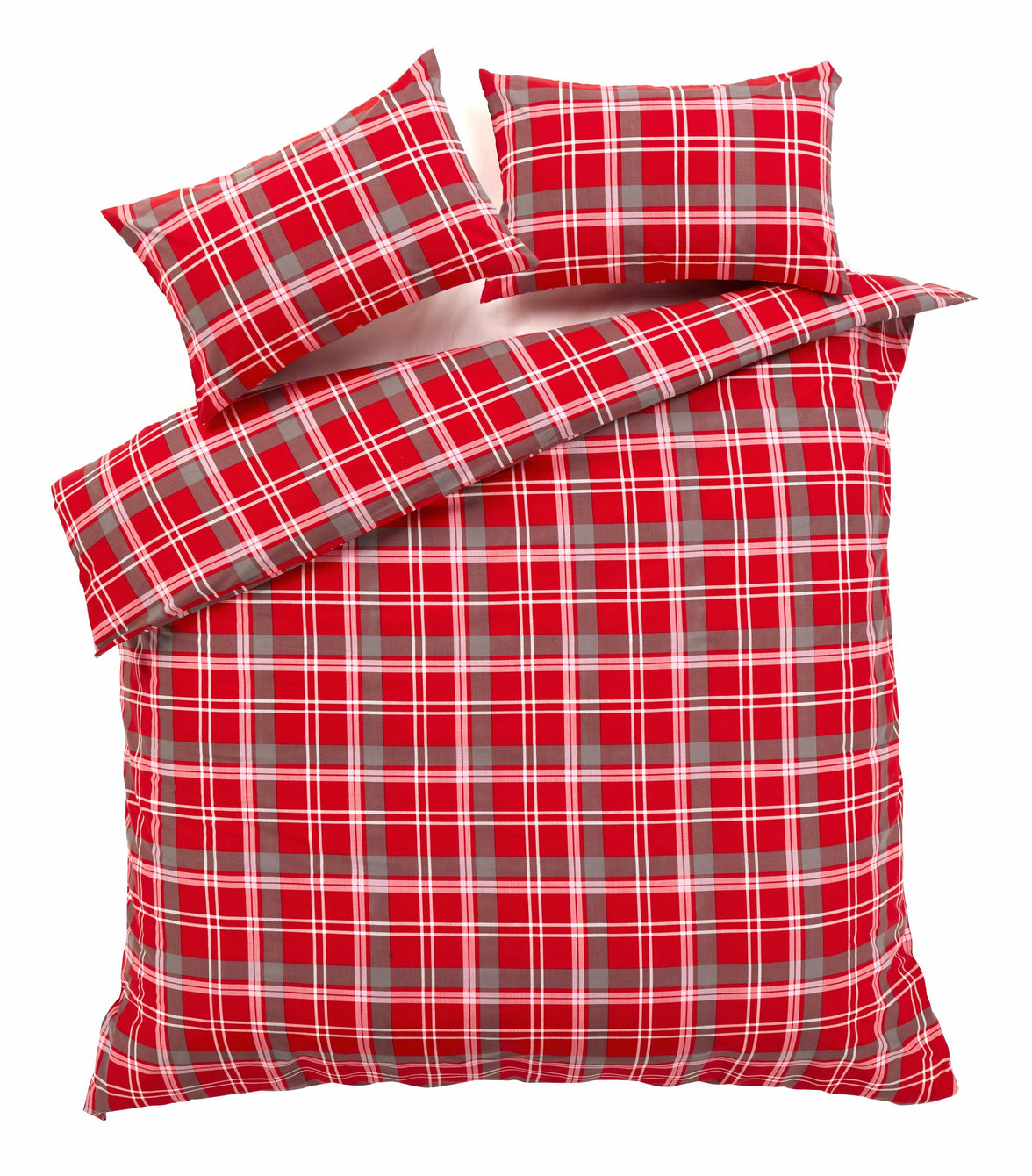 Check Luxurious Cotton-Rich Duvet Set with Pillowcases Soft Durable Bedding in All Sizes Stylish Bedroom Decor OEKO-TEX Certified by OLIVIA ROCCO Duvet Cover