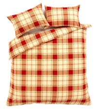 Highland Tartan Luxurious Duvet Set Super Soft Brushed Cotton Flannel Bedding OEKO-TEX Certified Elegant Quilt Cover for Master Suite or Guest Room by OLIVIA ROCCO Duvet Cover