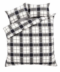 Highland Tartan Luxurious Duvet Set Super Soft Brushed Cotton Flannel Bedding OEKO-TEX Certified Elegant Quilt Cover for Master Suite or Guest Room by OLIVIA ROCCO Duvet Cover