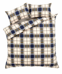Highland Tartan Luxurious Duvet Set Super Soft Brushed Cotton Flannel Bedding OEKO-TEX Certified Elegant Quilt Cover for Master Suite or Guest Room by OLIVIA ROCCO Duvet Cover