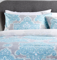 Empire Reversible Luxurious Cotton Rich Duvet Set with Vibrant Designs for Single Double and King Bed Sizes by OLIVIA ROCCO Duvet Cover