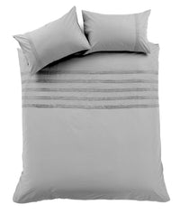 Laurent Handmade Pintuck Duvet Set Super Soft Cotton Rich Blend Elegant Bedding in Multiple Sizes and Colours by OLIVIA ROCCO Duvet Cover