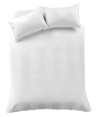 Waffle Stripe Handwoven Jacquard Cotton Rich Duvet Cover Set Luxurious and Comfortable Bedding Available in Multiple Sizes and Colours by OLIVIA ROCCO Duvet Cover