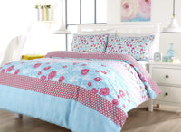 Chelsea Floral Duvet Set Luxurious Cotton-Rich Bedding in Single Double King Super King Sizes Comfortable Durable and Ideal for Master and Guest Rooms by OLIVIA ROCCO SINGLE / MULTI Duvet Cover