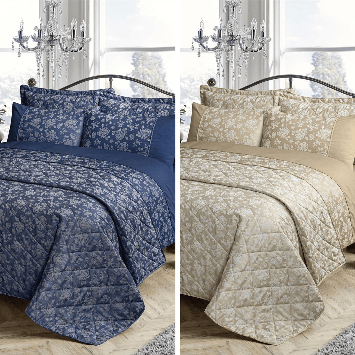 Kew Hand Woven Jacquard Cotton Quilt Cover Duvet Sets & Bedspreads Luxurious Cotton Rich Bedding with Exquisite Design Available in All Sizes by OLIVIA ROCCO Duvet Cover