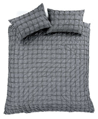 Seville Luxury Cotton-Rich Duvet Set with Handmade Pintuck Detailing Super Soft Bedding for All Sizes by OLIVIA ROCCO Duvet Cover