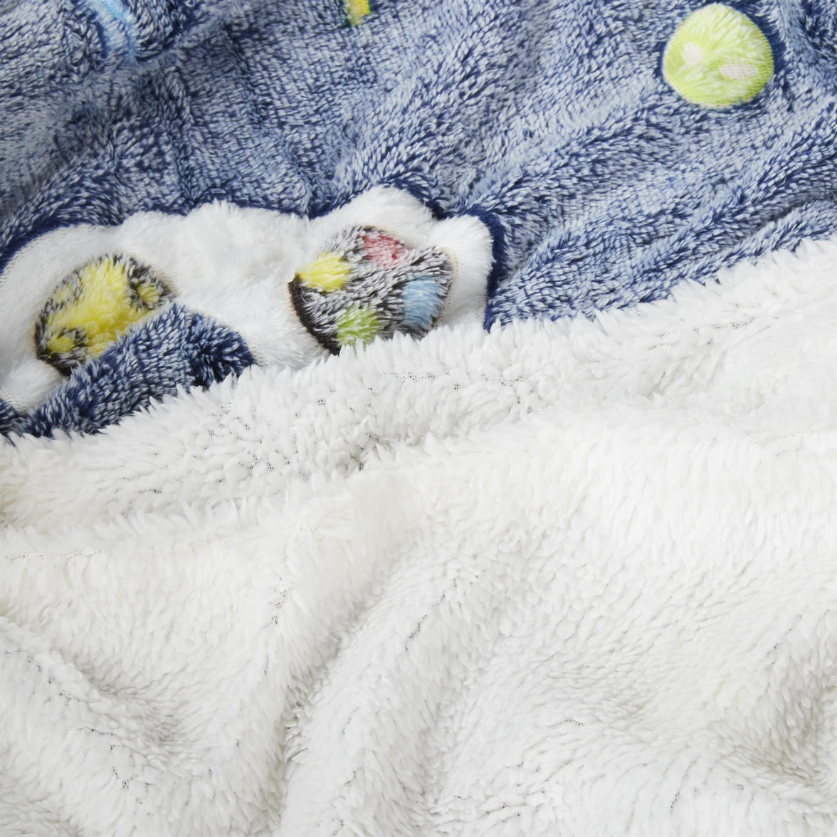 Glow In The Dark Teddy Fleece Duvet Set for Kids Warm Cosy Bedding Perfect for Winter by OLIVIA ROCCO Duvet Cover