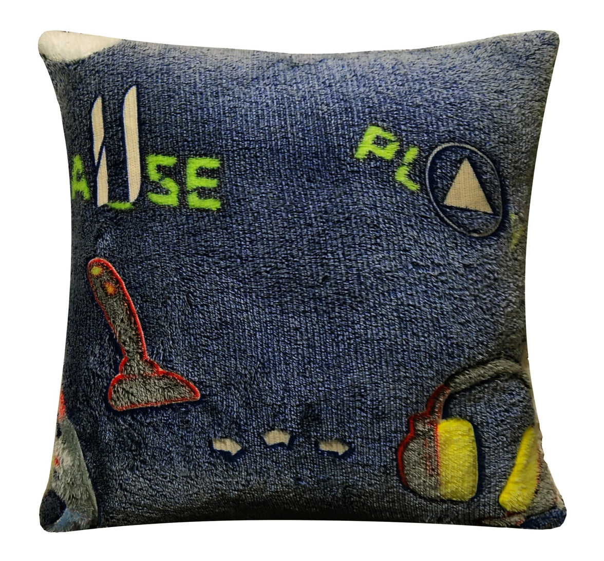 Glow In The Dark Teddy Fleece Duvet Set for Kids Warm Cosy Bedding Perfect for Winter by OLIVIA ROCCO CUSHION Duvet Cover