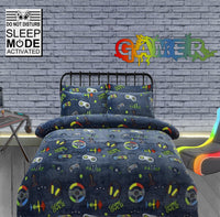 Glow In The Dark Teddy Fleece Duvet Set for Kids Warm Cosy Bedding Perfect for Winter by OLIVIA ROCCO SINGLE Duvet Cover