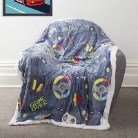 Glow In The Dark Teddy Fleece Duvet Set for Kids Warm Cosy Bedding Perfect for Winter by OLIVIA ROCCO Duvet Cover