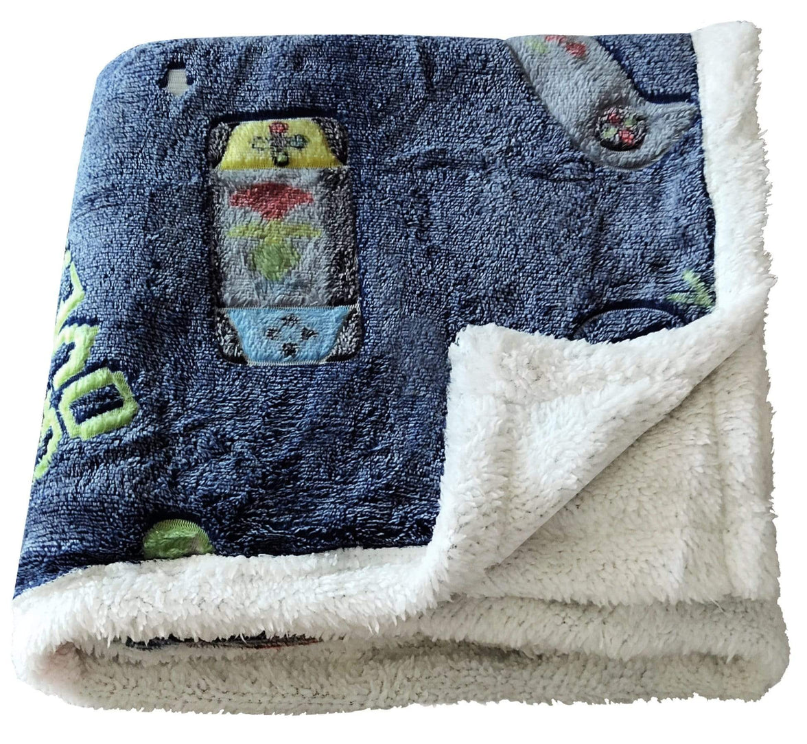Glow In The Dark Teddy Fleece Duvet Set for Kids Warm Cosy Bedding Perfect for Winter by OLIVIA ROCCO THROW Duvet Cover