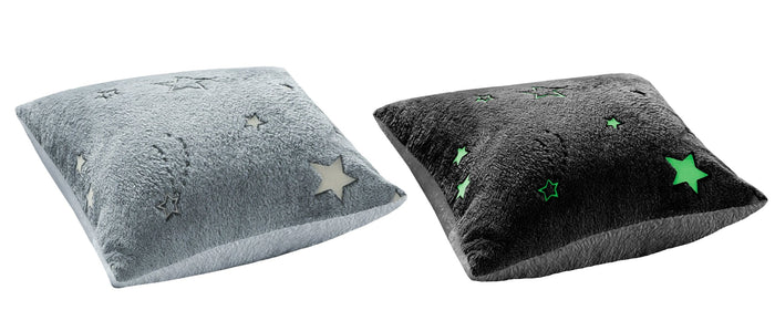 Magical Stars Glow In The Dark Teddy Fleece Kids Duvet Set Ultra Soft Bedding with Pillowcases and Bed Throw by OLIVIA ROCCO CUSHION Duvet Cover