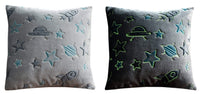 Outer Space Glow In The Dark Astronaut and Rocket Teddy Fleece Duvet Set for Children, OEKO-TEX Certified Bedding Perfect for Winter by OLIVIA ROCCO CUSHION Duvet Cover