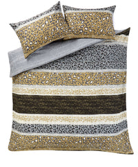 Safari Print Cotton Rich Duvet Set with Wildlife Jungle Design Bedding in Single Double King Super King Sizes by OLIVIA ROCCO Duvet Cover