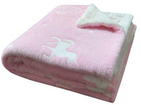 Unicorn Glow in the Dark Teddy Fleece Duvet Set for Kids Girls Magical Bedtime Bedding Warm and Cosy OEKO-TEX Certified Pink by OLIVIA ROCCO THROW Duvet Cover
