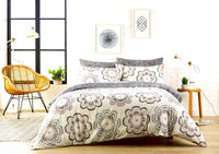 Peony Floral Cotton Rich Duvet Cover Set with Pillowcases Vibrant Modern Luxury Bedding Available in Single Double King Super King by OLIVIA ROCCO SINGLE / PINK Duvet Cover