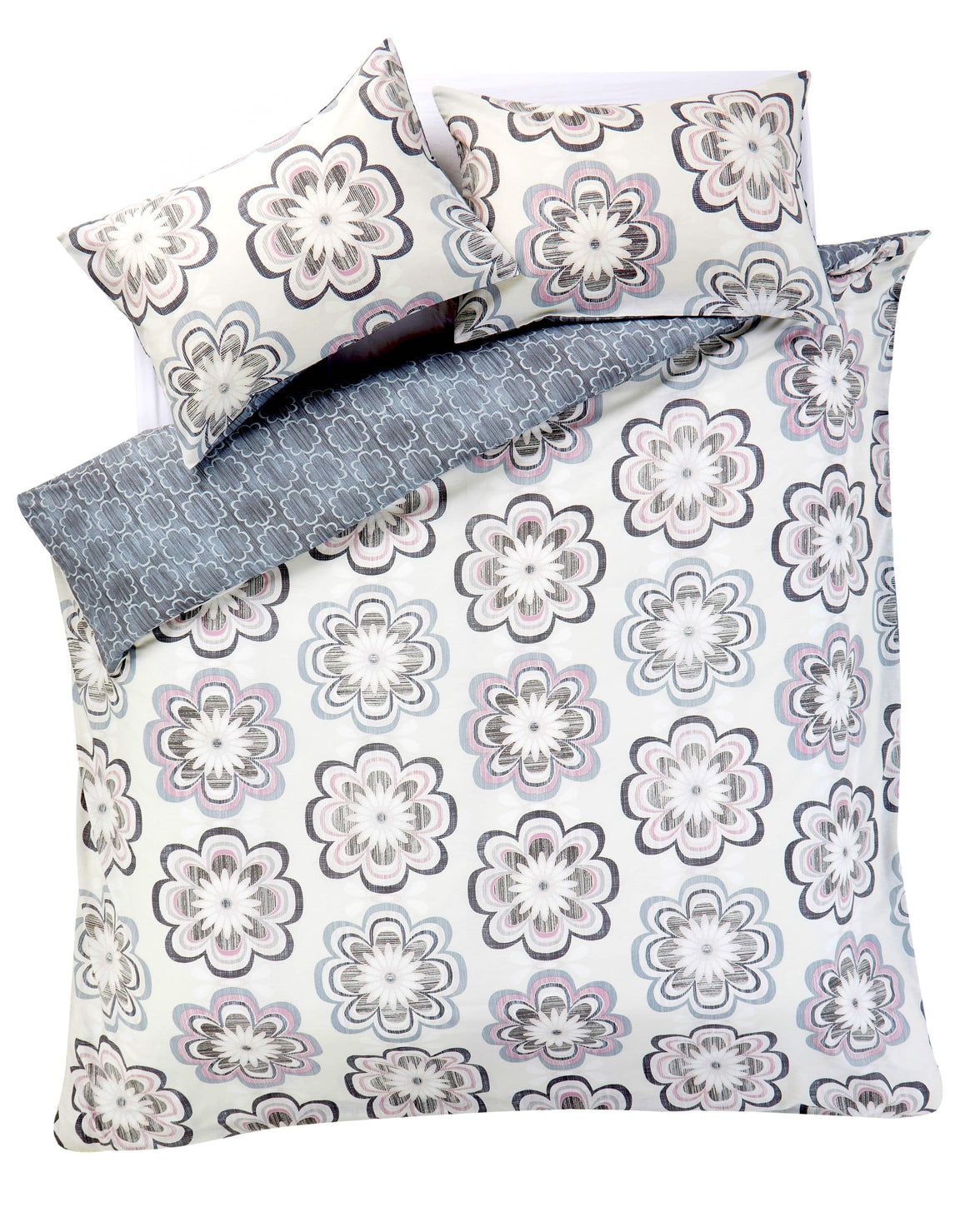 Peony Floral Cotton Rich Duvet Cover Set with Pillowcases Vibrant Modern Luxury Bedding Available in Single Double King Super King by OLIVIA ROCCO Duvet Cover