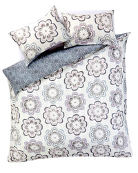 Peony Floral Cotton Rich Duvet Cover Set with Pillowcases Vibrant Modern Luxury Bedding Available in Single Double King Super King by OLIVIA ROCCO Duvet Cover