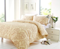 Chloe Elegant Cotton-Blend Duvet Set Luxurious OEKO-TEX Bedding in Multiple Sizes and Colours for Superior Comfort by OLIVIA ROCCO SINGLE / GOLD Duvet Cover