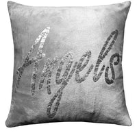 Angel Wings Luxurious Teddy Fleece Duvet Set Super Soft Faux Fur Bedding Pillow Cases Bed Throw Cushion in Pink White Grey by OLIVIA ROCCO CUSHION / GREY Duvet Cover