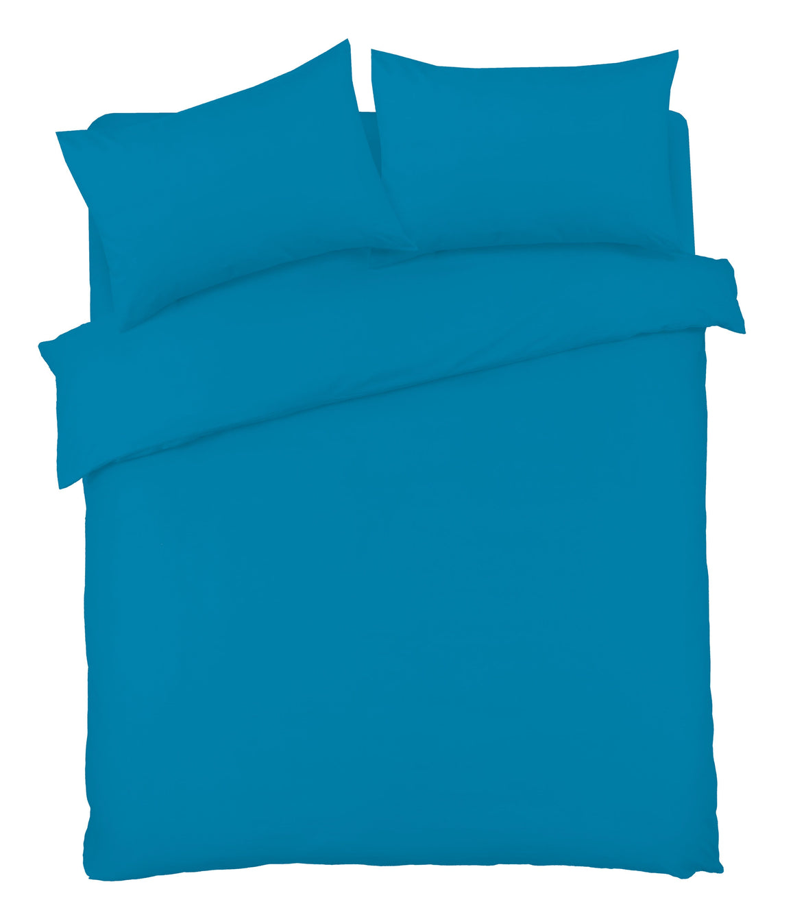 Basics Luxury Cotton-Rich Duvet Set Soft and Durable Bedding Available in Single Double King Super King Sizes Elegant Color Options by OLIVIA ROCCO SINGLE / TEAL Duvet Cover