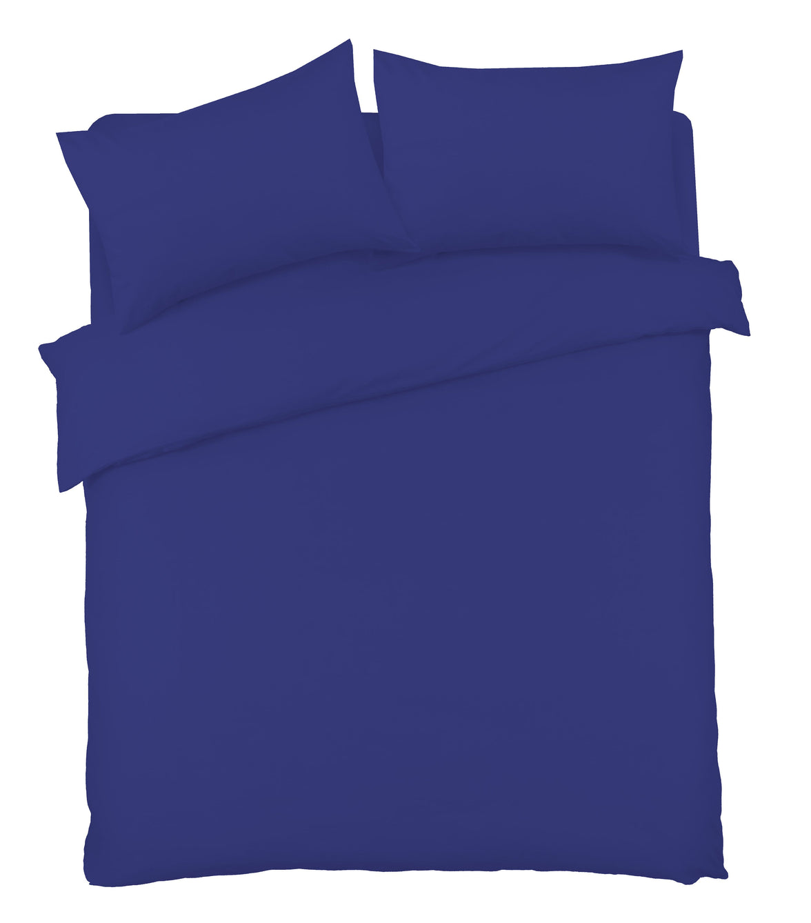 Basics Luxury Cotton-Rich Duvet Set Soft and Durable Bedding Available in Single Double King Super King Sizes Elegant Color Options by OLIVIA ROCCO SINGLE / BLUE Duvet Cover