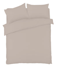 Basics Luxury Cotton-Rich Duvet Set Soft and Durable Bedding Available in Single Double King Super King Sizes Elegant Color Options by OLIVIA ROCCO SINGLE / NATURAL Duvet Cover