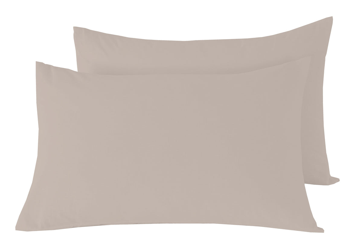Basics Luxury Cotton-Rich Duvet Set Soft and Durable Bedding Available in Single Double King Super King Sizes Elegant Color Options by OLIVIA ROCCO PILLOWCASES / NATURAL Duvet Cover