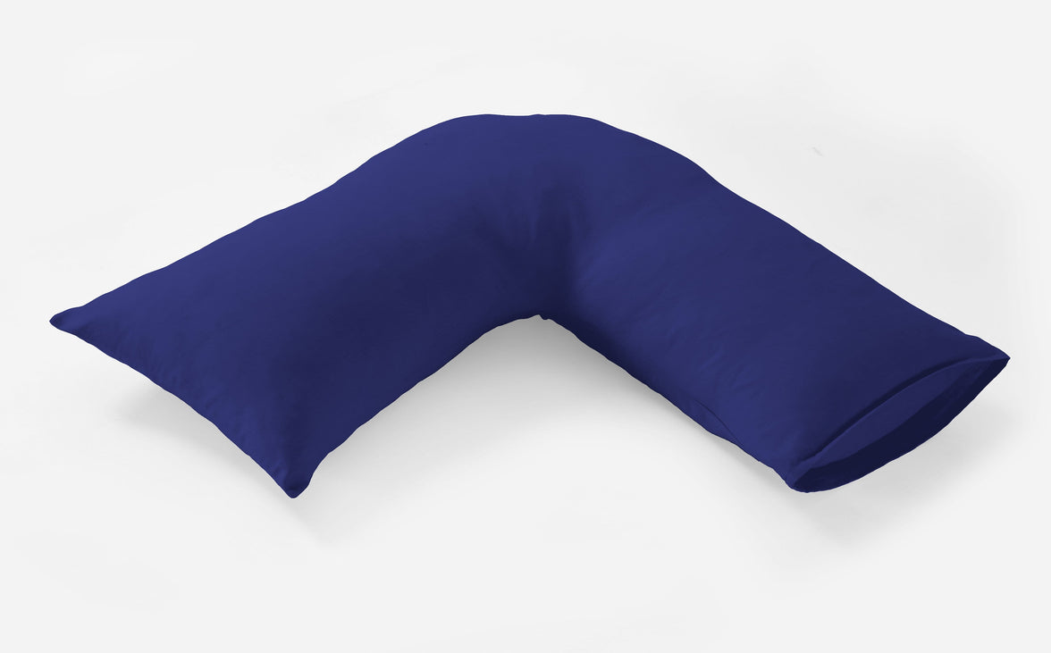 Basics Luxury Cotton-Rich Duvet Set Soft and Durable Bedding Available in Single Double King Super King Sizes Elegant Color Options by OLIVIA ROCCO V-PILLOWCASE / BLUE Duvet Cover
