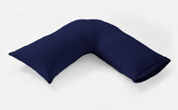 Basics Luxury Cotton-Rich Duvet Set Soft and Durable Bedding Available in Single Double King Super King Sizes Elegant Color Options by OLIVIA ROCCO V-PILLOWCASE / NAVY Duvet Cover