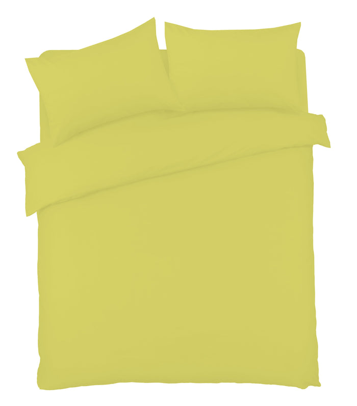Basics Luxury Cotton-Rich Duvet Set Soft and Durable Bedding Available in Single Double King Super King Sizes Elegant Color Options by OLIVIA ROCCO SINGLE / OCHRE Duvet Cover