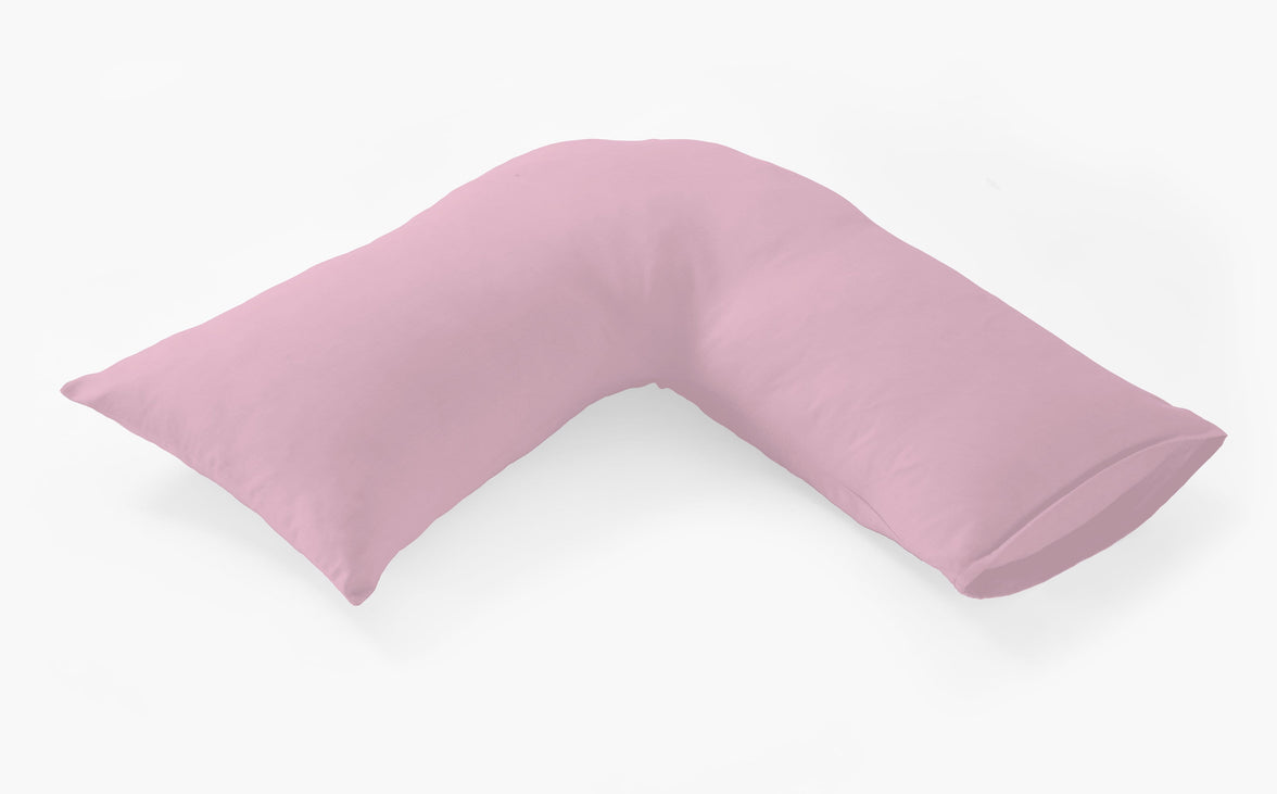 Basics Luxury Cotton-Rich Duvet Set Soft and Durable Bedding Available in Single Double King Super King Sizes Elegant Color Options by OLIVIA ROCCO V-PILLOWCASE / PINK Duvet Cover