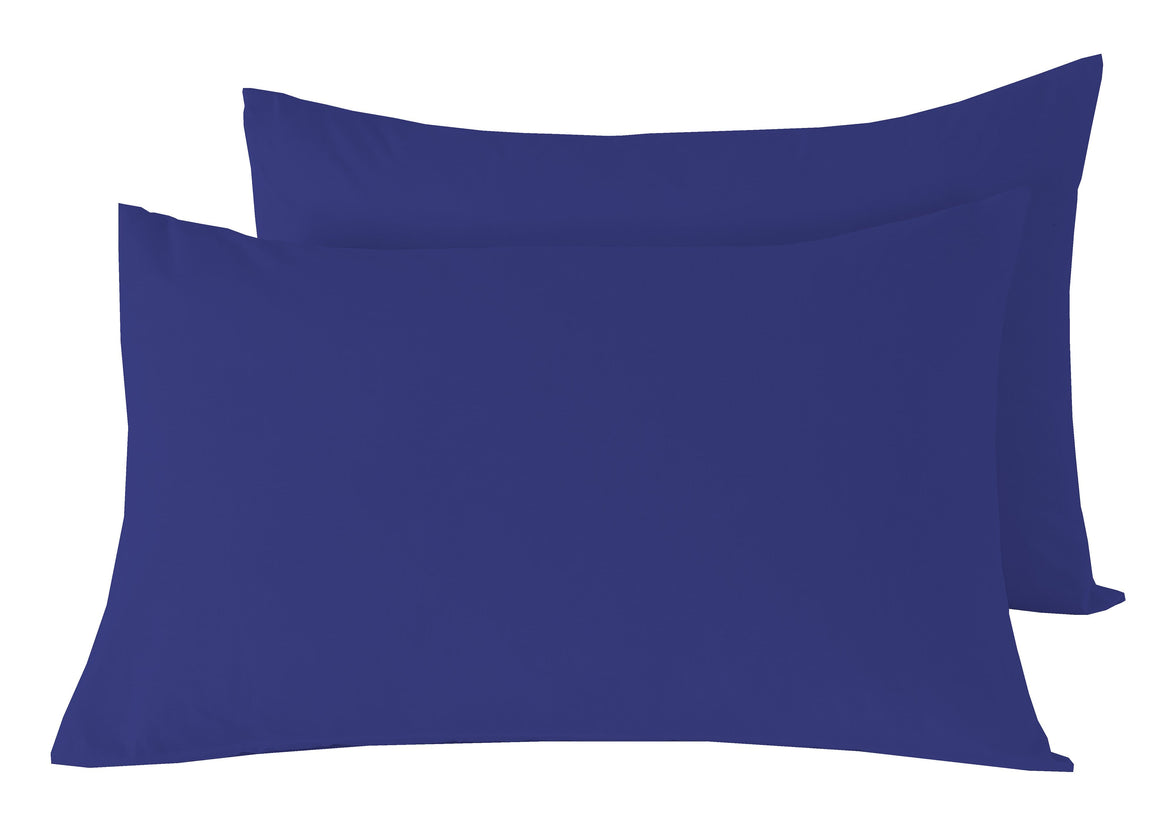 Basics Luxury Cotton-Rich Duvet Set Soft and Durable Bedding Available in Single Double King Super King Sizes Elegant Color Options by OLIVIA ROCCO PILLOWCASES / BLUE Duvet Cover
