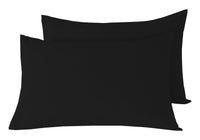 Basics Luxury Cotton-Rich Duvet Set Soft and Durable Bedding Available in Single Double King Super King Sizes Elegant Color Options by OLIVIA ROCCO PILLOWCASES / BLACK Duvet Cover