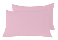 Basics Luxury Cotton-Rich Duvet Set Soft and Durable Bedding Available in Single Double King Super King Sizes Elegant Color Options by OLIVIA ROCCO PILLOWCASES / PINK Duvet Cover