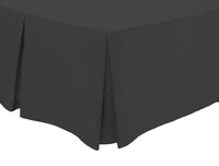Basics Fitted Pleated Valance Super Soft Indus Valley Cotton Blend Sheet Multiple Sizes and Colours Luxurious Bedding OEKO-TEX Certified by OLIVIA ROCCO SINGLE / CHARCOAL Fitted Sheet