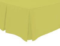 Basics Fitted Pleated Valance Super Soft Indus Valley Cotton Blend Sheet Multiple Sizes and Colours Luxurious Bedding OEKO-TEX Certified by OLIVIA ROCCO SINGLE / OCHRE Fitted Sheet