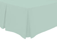 Basics Fitted Pleated Valance Super Soft Indus Valley Cotton Blend Sheet Multiple Sizes and Colours Luxurious Bedding OEKO-TEX Certified by OLIVIA ROCCO SINGLE / DUCKEGG Fitted Sheet