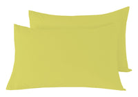 Basics Super Soft Durable Fitted Sheet High-Quality Indus Valley Cotton Linen Elasticated for Perfect Fit Multiple Sizes and Colours OEKO-TEX Certified Bedding by OLIVIA ROCCO PILLOWCASES / OCHRE Fitted Sheet