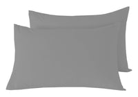 Basics Super Soft Durable Fitted Sheet High-Quality Indus Valley Cotton Linen Elasticated for Perfect Fit Multiple Sizes and Colours OEKO-TEX Certified Bedding by OLIVIA ROCCO PILLOWCASES / GREY Fitted Sheet