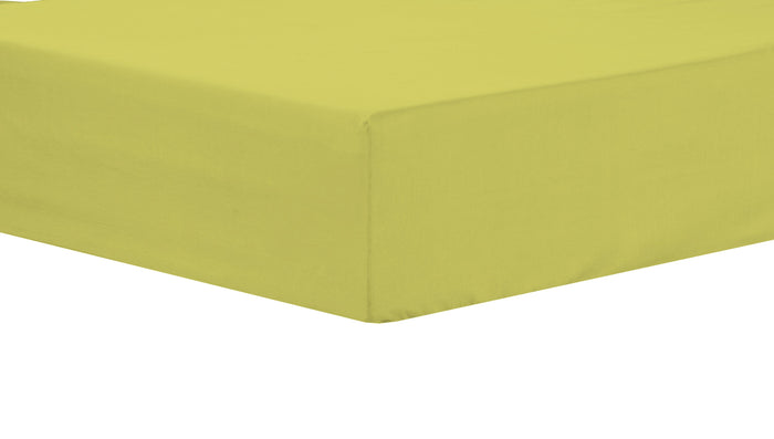 Basics Super Soft Durable Fitted Sheet High-Quality Indus Valley Cotton Linen Elasticated for Perfect Fit Multiple Sizes and Colours OEKO-TEX Certified Bedding by OLIVIA ROCCO SINGLE / OCHRE Fitted Sheet