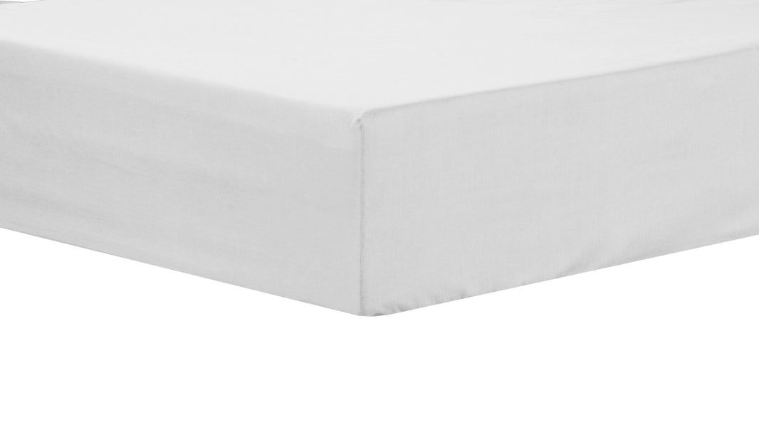 Extra Deep Pocket Fitted Sheet for Thick Mattresses Super Soft Indus Valley Cotton Blend Bedding OEKO-TEX Certified in Multiple Colours by OLIVIA ROCCO SINGLE / WHITE Fitted Sheet