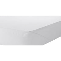 Percale Super Soft Fitted Sheet 180 TC Indus Valley Cotton Linen Durable Comfortable Bedding Multiple Sizes and Colours by OLIVIA ROCCO SINGLE / WHITE Fitted Sheet