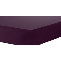 Percale Super Soft Fitted Sheet 180 TC Indus Valley Cotton Linen Durable Comfortable Bedding Multiple Sizes and Colours by OLIVIA ROCCO SINGLE / PLUM Fitted Sheet