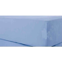 Percale Super Soft Fitted Sheet 180 TC Indus Valley Cotton Linen Durable Comfortable Bedding Multiple Sizes and Colours by OLIVIA ROCCO SINGLE / BLUE Fitted Sheet