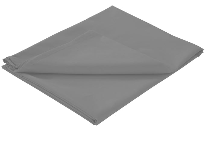 Basics Flat Sheet Luxurious Cotton Rich Super Soft Bedding in Multiple Sizes and Colours for Ultimate Comfort by OLIVIA ROCCO SINGLE / GREY Flat Sheet