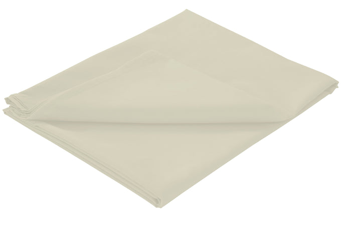 Basics Flat Sheet Luxurious Cotton Rich Super Soft Bedding in Multiple Sizes and Colours for Ultimate Comfort by OLIVIA ROCCO SINGLE / CREAM Flat Sheet