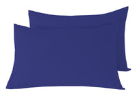 Basics Flat Sheet Luxurious Cotton Rich Super Soft Bedding in Multiple Sizes and Colours for Ultimate Comfort by OLIVIA ROCCO PILLOWCASES / BLUE Flat Sheet